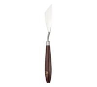 sourcing map Palette Knife Painting Tool 2.76 x 0.91 Stainless Steel Art Spatula Pallet Knives Scrapers Tools with Beech Wood Handle for Acrylic Oil Canvas Mixing Spreading, Red/Silver