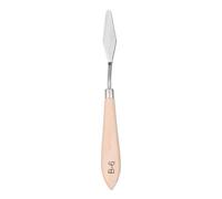 sourcing map Palette Knife Painting Tool 7.48" Stainless Steel Blade Spatula Painting Pallet Knife Beech Wood Handle for Oil Acrylic Canvas Color Mixing