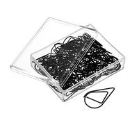 sourcing map Paper Clip Drop-Shaped Cute Decorative Clips Bookmarks with Box 1 Inch Black for Organize Office Home, Pack of 100