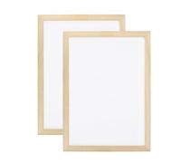 sourcing map Paper Making Screen Wooden Paper Making 15.7 x 11.8 Inch Papermaking Frame Kit for DIY Paper Craft Making Cards, Bookmarks, Labels, 2 Packs