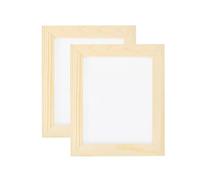 sourcing map Paper Making Screen Wooden Paper Making 7.1 x 5.9 Inch Papermaking Frame Kit for DIY Paper Craft Making Cards, Bookmarks, 2 Packs