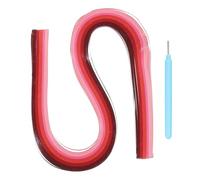 sourcing map Paper Quilling Kit, 21.3 Inch 5mm Paper Quilling Strips with Blue Pen for Beginners DIY Hand Crafts Teaching Tools Flower Decoration(Red, Pack of 120)