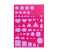 sourcing map Paper Quilling Template Board, 8.3 x 5.9 Inch Quilling Board Mould Crimper Tool for Papers Strips DIY Art Crafts, Rose Red