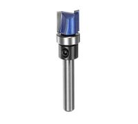 sourcing map Pattern Flush Trim Router Bit 1/4" Shank 15/32" Cutting Length 1/2" Cutting Dia with Top Bearings Straight Precise Cutting Woodworking Milling Cutter Tool for Edge Trimming