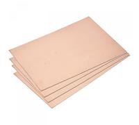 sourcing map PCB Copper Clad Board Laminate 200mm x 150mm x 1.5mm FR4 Glass Fiber Single-Sided for Circuit Projects, Pack of 4