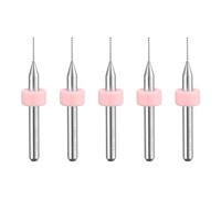sourcing map PCB Drill Bits 0.45mm Tungsten Carbide Rotary Tool Jewelry CNC Engraving Print Circuit Board Micro Drill Bits 1/8 Inch Shank 5 Pcs