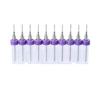 sourcing map PCB Drill Bits 0.4mm Tungsten Carbide Rotary Tool Jewelry CNC Engraving Print Circuit Board Micro Drill Bits 1/8 Inch Shank 1 Set (10 Pcs)