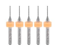 sourcing map PCB Drill Bits 0.7mm Tungsten Carbide Rotary Tool Jewelry CNC Engraving Print Circuit Board Micro Drill Bits 1/8 Inch Shank 5 Pcs