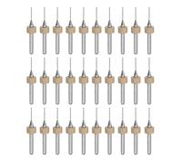 sourcing map PCB Drill Bits 0.8mm Tungsten Carbide Rotary Tool Jewelry CNC Engraving Print Circuit Board Micro Drill Bits 1/8 Inch Shank 30 Pcs