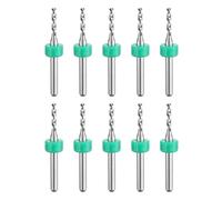 sourcing map PCB Drill Bits 1.85mm Tungsten Carbide Rotary Tool Jewelry CNC Engraving Print Circuit Board Micro Drill Bits 1/8 Inch Shank 10 Pcs