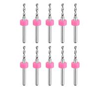 sourcing map PCB Drill Bits 2.1mm Tungsten Carbide Rotary Tool Jewelry CNC Engraving Print Circuit Board Micro Drill Bits 1/8 Inch Shank 10 Pcs