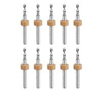 sourcing map PCB Drill Bits 2.35mm Tungsten Carbide Rotary Tool Jewelry CNC Engraving Print Circuit Board Micro Drill Bits 1/8 Inch Shank 10 Pcs