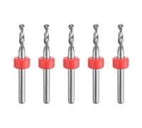 sourcing map PCB Drill Bits 2.55mm Tungsten Carbide Rotary Tool Jewelry CNC Engraving Print Circuit Board Micro Drill Bits 1/8 Inch Shank 5 Pcs
