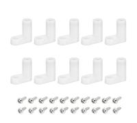 sourcing map PCB Plastic Fixed Feet Circuit Board Standoff White Mounting Spacer 20mm with Screws for Mainboard Game Console, 20 Set