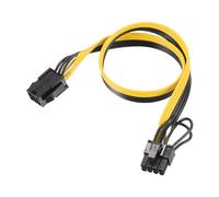 Sourcing Map PCIe Power Adapter Cable - 6 Pin Female to 8 Pin (6+2) Male, 420mm/16.5" for GPU
