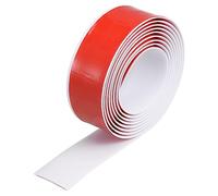 Sourcing Map Peel and Stick Floor Edging Trim, 2" Wide PVC Laminate Floor Strip Door Flat Divider for Laminate Doorway Width Less Than 1 Inch White 9.84Ft