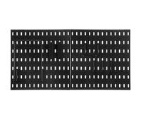 sourcing map Pegboard Combination Wall Organizer Kit Wall Mount Display Pegboard Panel Kits with 2pcs Pegboards and 13pcs Accessories Modular Hanging for Crafts Organization Wall Storage, Black