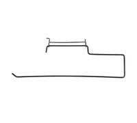 sourcing map Pegboard Paper Towel Holder 12" Stainless Steel Peg Board Display Hook Hanging Holders Wall Mount Organize Tools for Kitchen Laundry Room Bathroom Kitchen Store, Black