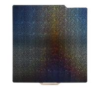 sourcing map PEI and PEY Build Plate 257x257mm, PEI and PEY Gold and PEY Starry Sky Sheet Spring Steel Build Plate for Bambu Lab P1P/P1S /X1/X1C/A1 3D Printer