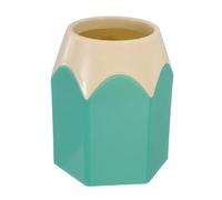 sourcing map Pencil Shaped Pen Holders, Crayon Storage Organizer for Desk Cute Cup Makeup Brush Container Pencil Pot for Home Office Decoration(Nordic Green)