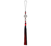 sourcing map Pendants with Tassels, Black Classic Bells Tassel Pendant 1pcs 31cm/12.2" DIY Craft Home Fringe Strap Hang Decoration