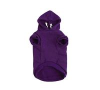 sourcing map Pet Dog Hooded Hoody Sweatshirt Clothes Cotton Apparel Puppy Cat Winter/Spring/Fall Costume Outfits Fleece Warm Coat Purple XXL