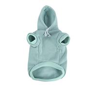 sourcing map Pet Dog Hooded Hoody Sweatshirt Clothes Cotton Apparel Puppy Cat Winter/Spring/Fall Costume Outfits Fleece Warm Coat Pale Green XL