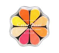 sourcing map Petal Ink Pad, 4.3 Inch Washable Stamps Pad for Hand Footprint, Rubber Stamps, Scrapbooking, Art Crafts Making, Summer
