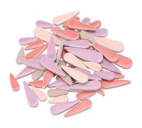 sourcing map Petal Mosaic Tiles for Crafts 100g Tear Drop Porcelain Mosaic Tiles for Mosaic Art Projects and Outdoor Decorations Rose Red+Purple+Pink