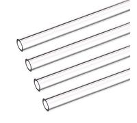 sourcing map PETG Tubing Hard Tube 8mm ID, 12mm OD, 0.5m/20inch Length, Clear for PC Water-cooling System 4pcs