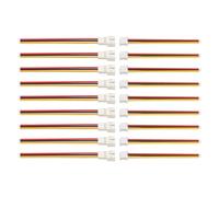 sourcing map PH 2.0 Male and Female Connector Plug 3 Pins Tiny Micro Electrical Connectors with 10cm Wire Cables for Electrical Appliances Sets of 10