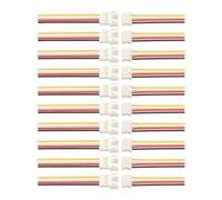 sourcing map PH 2.0 Male and Female Connector Plug 4 Pins Tiny Micro Electrical Connectors with 15cm Wire Cables for Electrical Appliances Sets of 10