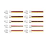 sourcing map PH 2.0 Single Female Connector Plug 3 Pins Tiny Micro Electrical Connectors with 20cm Wire Cables and 10 Male Heads for Electrical Appliances Pack of 10