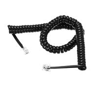 sourcing map Phone Cord for Landline, 10ft Uncoiled/1.7ft Coiled RJ9 4P4C Telephone Handset Cord No Tangle Coiled Phone Cable, Black