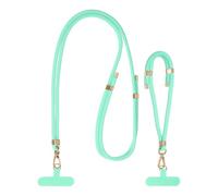 sourcing map Phone Crossbody Lanyard, Adjustable Anti-Theft Phone Patches Strap and Wristlet Strap Lanyard Kit, Neck Lanyard for Keys ID Badges Phones Wallet, Lake Blue