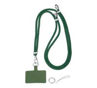 sourcing map Phone Lanyard, 33"-63" Adjustable Crossbody Phone Strap Detachable Anti Theft Cellphone Chain Strap Polyester Woven Lanyards with Tether Tabs for Smartphones, Dark Green
