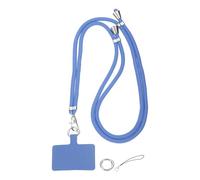 sourcing map Phone Lanyard, 33"-63" Adjustable Crossbody Phone Strap Detachable Anti Theft Cellphone Chain Strap Polyester Woven Lanyards with Tether Tabs for Smartphones, Colorful Blue