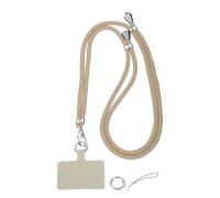 sourcing map Phone Lanyard, 33"-63" Adjustable Crossbody Phone Strap Detachable Anti Theft Cellphone Chain Strap Polyester Woven Lanyards with Tether Tabs for Smartphones, Khaki