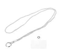 sourcing map Phone Lanyard, 47" Rhinestone Crossbody Cellphone Neck Strap with Tether Tab, Anti Theft Phone Strap for Women Smartphone Case Accessories, Keys, Wallet, White