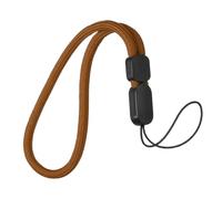 sourcing map Phone Lanyard, 8.3" Nylon Lanyards Hand Wrist Strap Adjustable Wrist Straps Lanyard Phone Charm for Bottle Wallet Women and Men, Brown