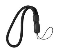 sourcing map Phone Lanyard, 8.3" Nylon Lanyards Hand Wrist Strap Adjustable Wrist Straps Lanyard Phone Charm for Bottle Wallet Women and Men, Black