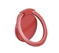 sourcing map Phone Ring Holder, Ultra-Thin Cellphone Stand 360 Rotation Grip, for Magnetic Car Mounts, Red