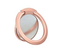 sourcing map Phone Ring Holder, Ultra-Thin Cellphone Stand 360 Rotation Grip, for Magnetic Car Mounts, Rose Gold