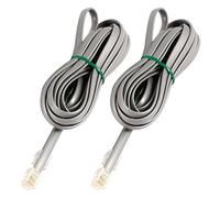 sourcing map Phone RJ11 6P6C Fax Gold Plated Straight Cable 3Meter 10ft