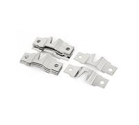 sourcing map Photo Frame Hanging Double Holes Hook Hanger Silver Tone 48mmx15mmx5mm 10pcs