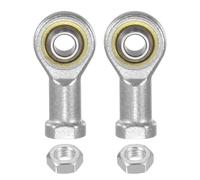 sourcing map PHSA8 M8 Female Rod End Bearing Set - 2pcs of M8x1.25 Left and Right Hand Thread Rod Ends with Jam Nuts