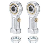 sourcing map PHSB3 3/16 Inch Female Rod End Bearing, 2Pcs 3/16-3 UNF Right Hand Female Thread Rod Ends with Jam Nuts for Agriculture, Machinery, CNC Equipment