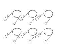 sourcing map Picture Hanging Wire Kit, 6Set 1M Adjustable Hanger Wire Hook for Home Art Gallery Picture Kit, Load 66 Lbs, with Horizontal Fixing Screws