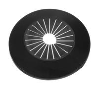 sourcing map Pipe Cover Decoration, 2pcs 30mm-55mm PP Plastic Escutcheon Collar Water Pipe Drain Line Cover, Black