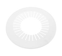 sourcing map Pipe Cover Decoration, 2pcs 75mm-115mm PP Plastic Escutcheon Collar Water Pipe Drain Line Cover, White (a23070600ux0521)